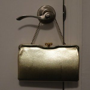 Admiral Golden Colored Vintage 1950's Purse 8 5/8" x 5 1/4"